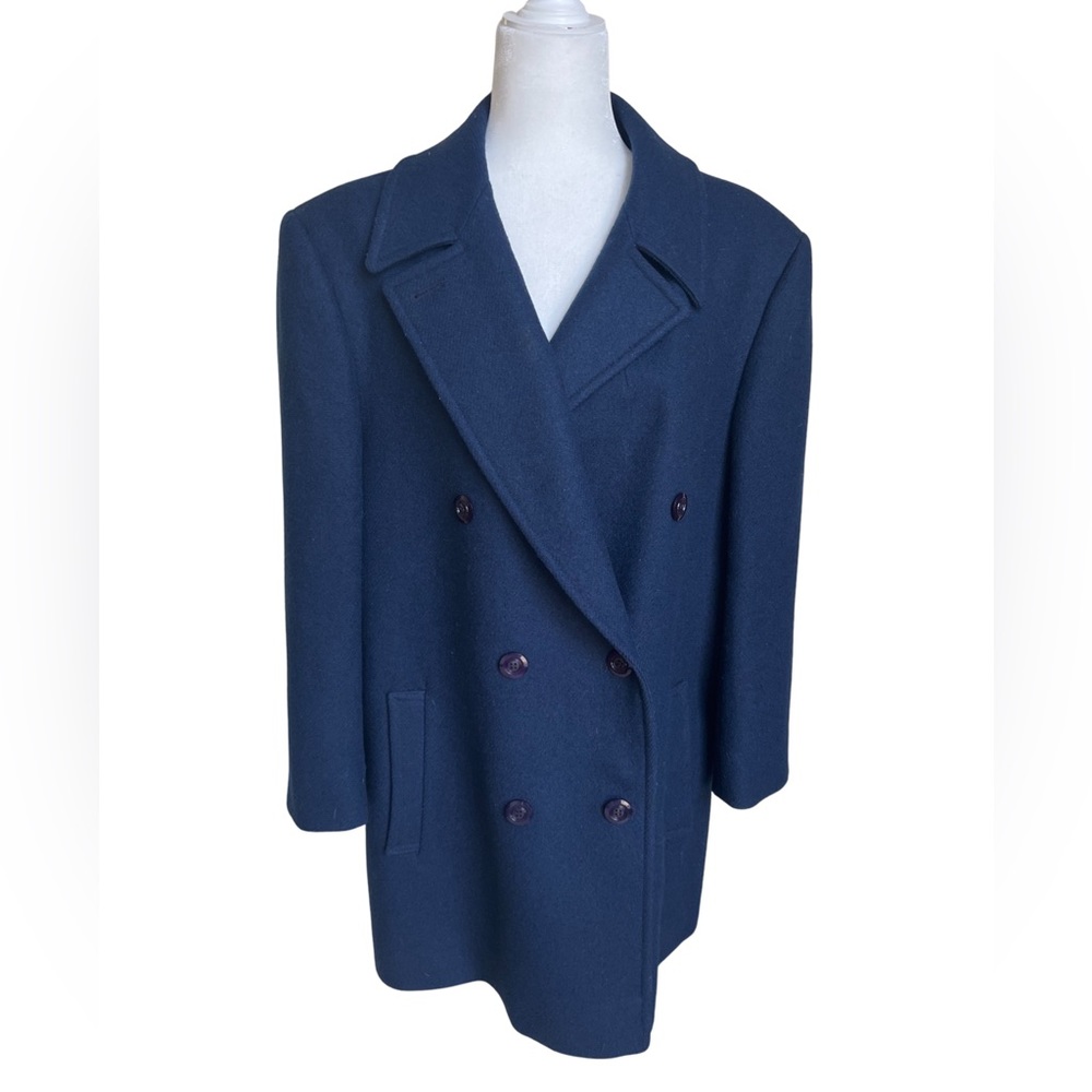 Pendleton 100% wool Navy coat. Size 18.
